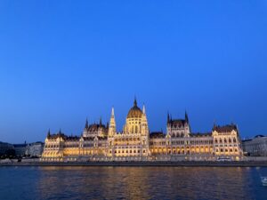 Budapest by night (c) Sian Francis-Cox 2025