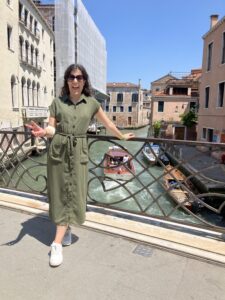 Bridge over the canal, Venice