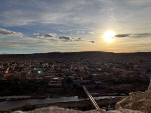 Sunset view from Ait ben Haddou (c) Sian Francis-Cox 2026