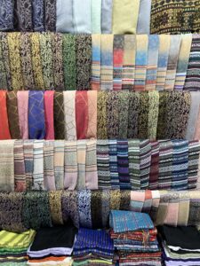 Scarves in the market in Fes, Morocco (c) Sian Francis-Cox 2026