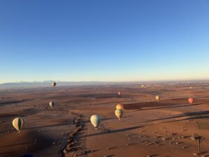 View of Sahara from hot air balloons in Marrakesh (c) Sian Francis-Cox 2026