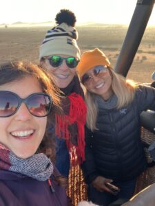In the hot air balloon with friends (c) Sian Francis-Cox 2026