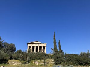 View of the Temple of Hephaestus, Greek Agora, Athens (c) Sian Francis-Cox 2026