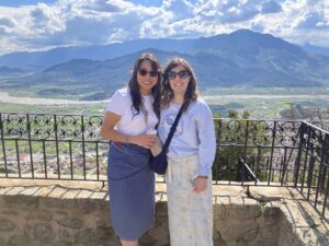 Sian at St Stephen's Monastery, Meteora (c) Sian Francis-Cox