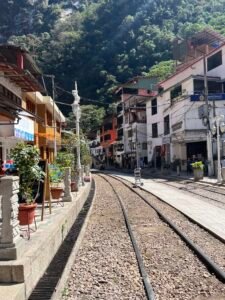 Railway line at Aguas Calientes