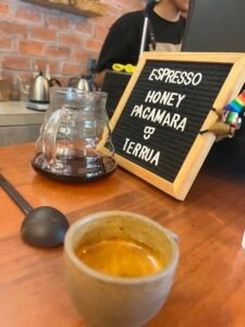 Coffee at Terrua Café, Lima