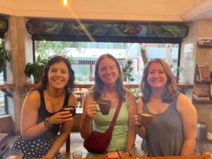 Coffee with friends at Terrua Café, Lima