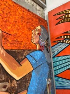 Artwork at Casa Victor Delfín, Barranco, Lima