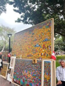 Artwork in Kennedy Park, Miraflores, Lima (c) Sian Francis-Cox 2026