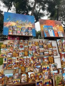 Artwork in Kennedy Park, Miraflores, Lima
